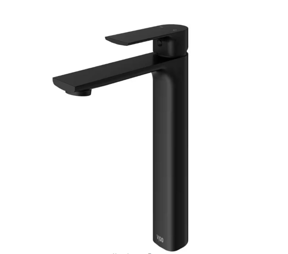 Norfolk Single Handle Single-Hole Bathroom Vessel Faucet in Matte Black - Image 3